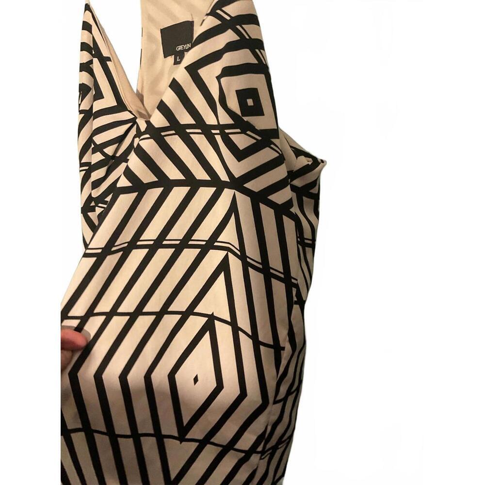 Geometric Greylin Women's Spaghetti Strap Top - Size L - Picture 4 of 8